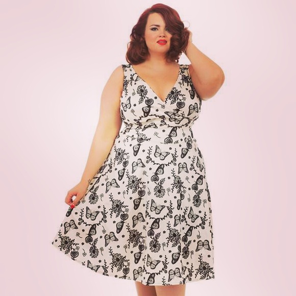 retro butterfly dress